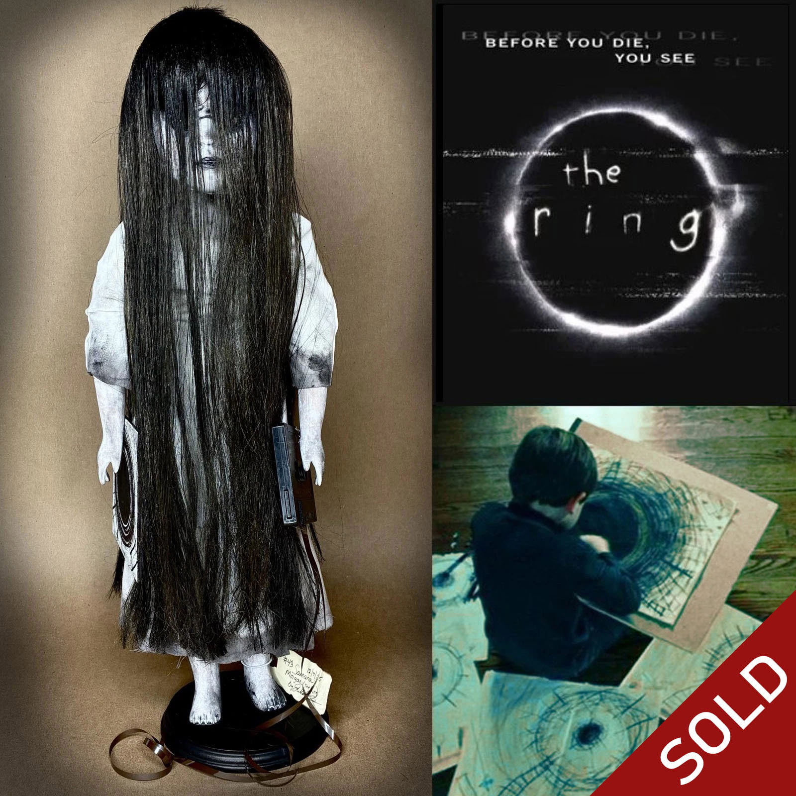 Samara Morgan The Ring Horror Movie Character Doll by Erika's Emporium