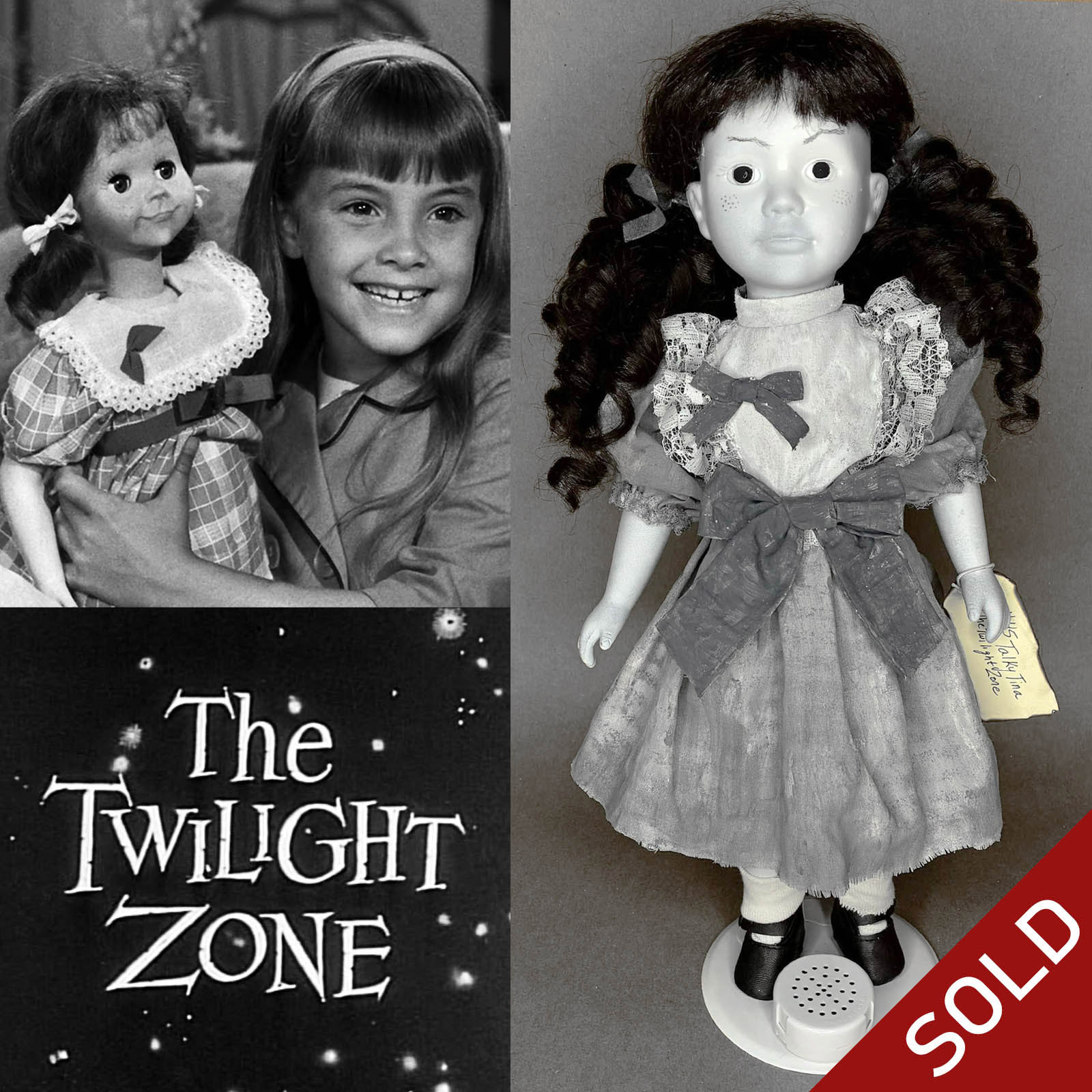 Talky Tina Doll The Twilight Zone Talk Box with 5 Phrases by Erika's Emporium