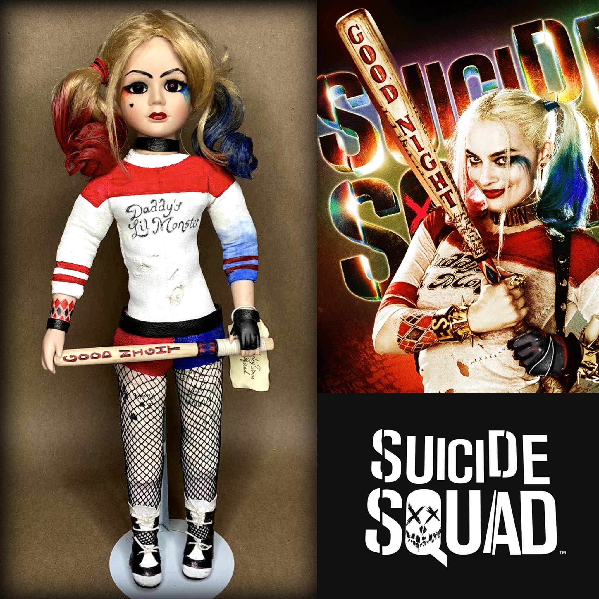 #52 Harley Quinn Suicide Squad Movie Character Doll by Erika's Emporium