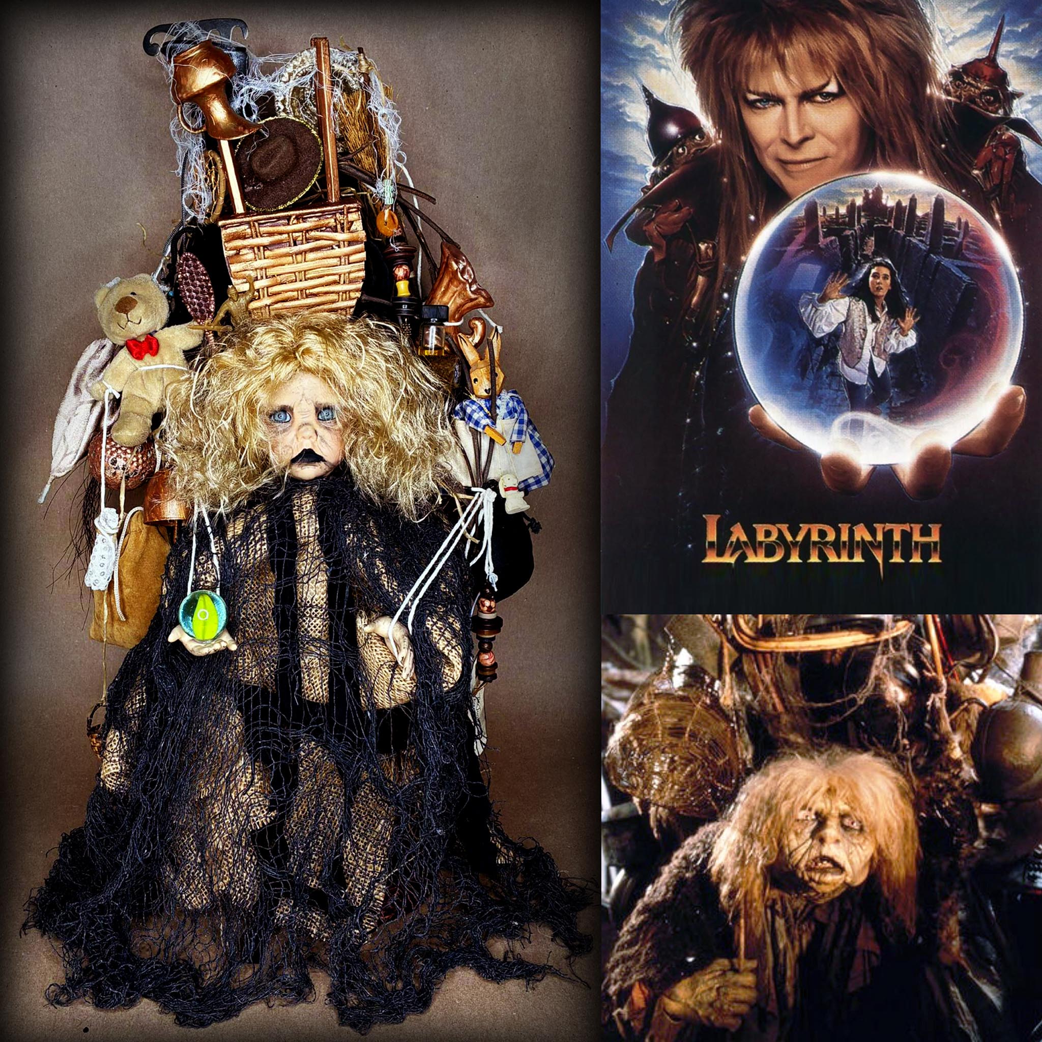 #53 The Junk Lady from Labyrinth Movie Character Doll by Erika's Emporium