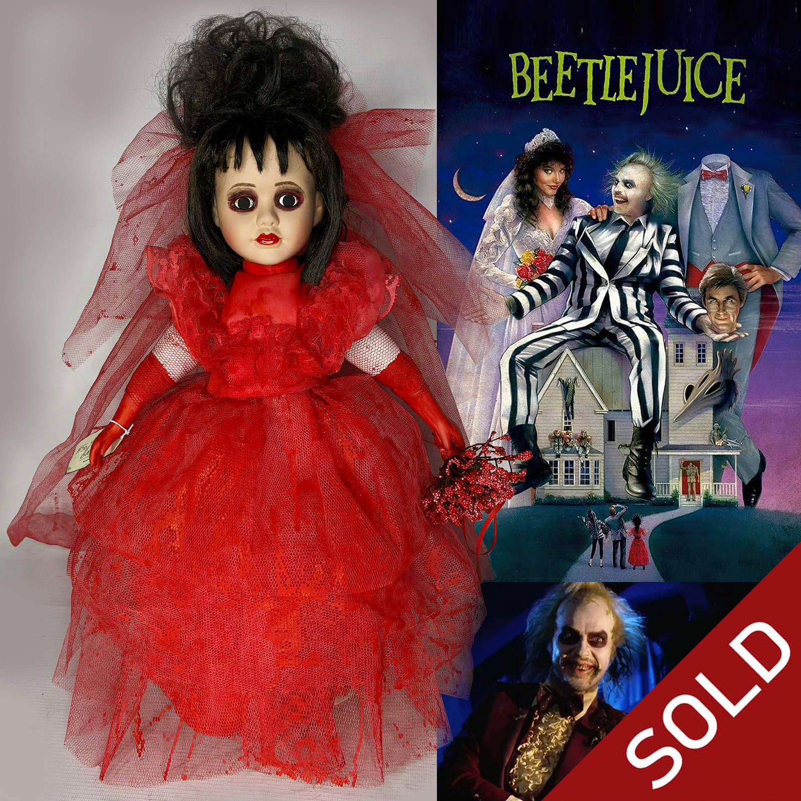 Lydia Deetz Beetlejuice Cult Classic Doll by Erika's Emporium