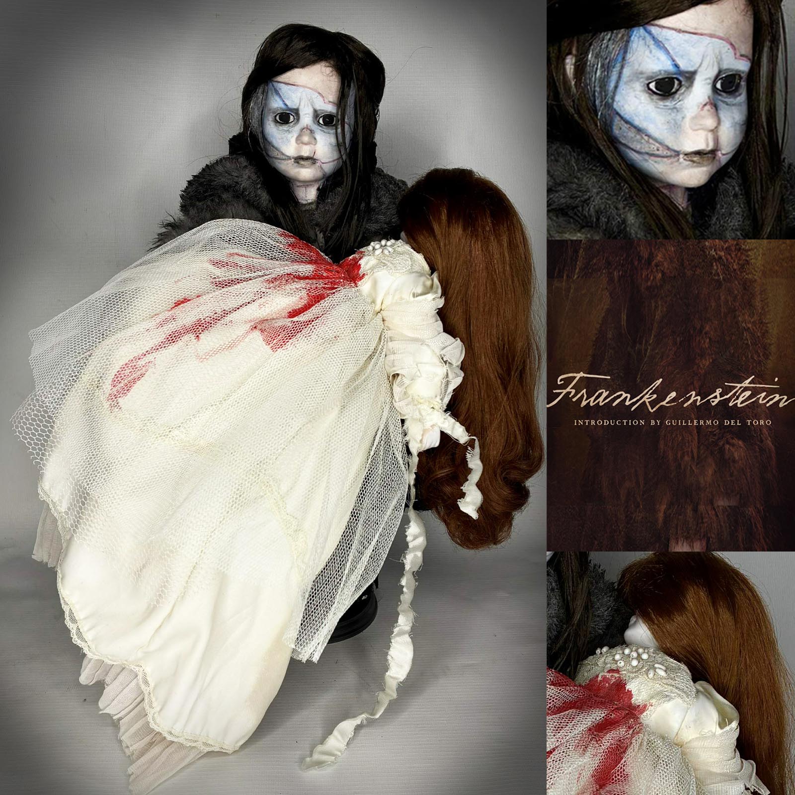 Creature and Elizabeth Frankenstein doll by Erika’s Emporium
