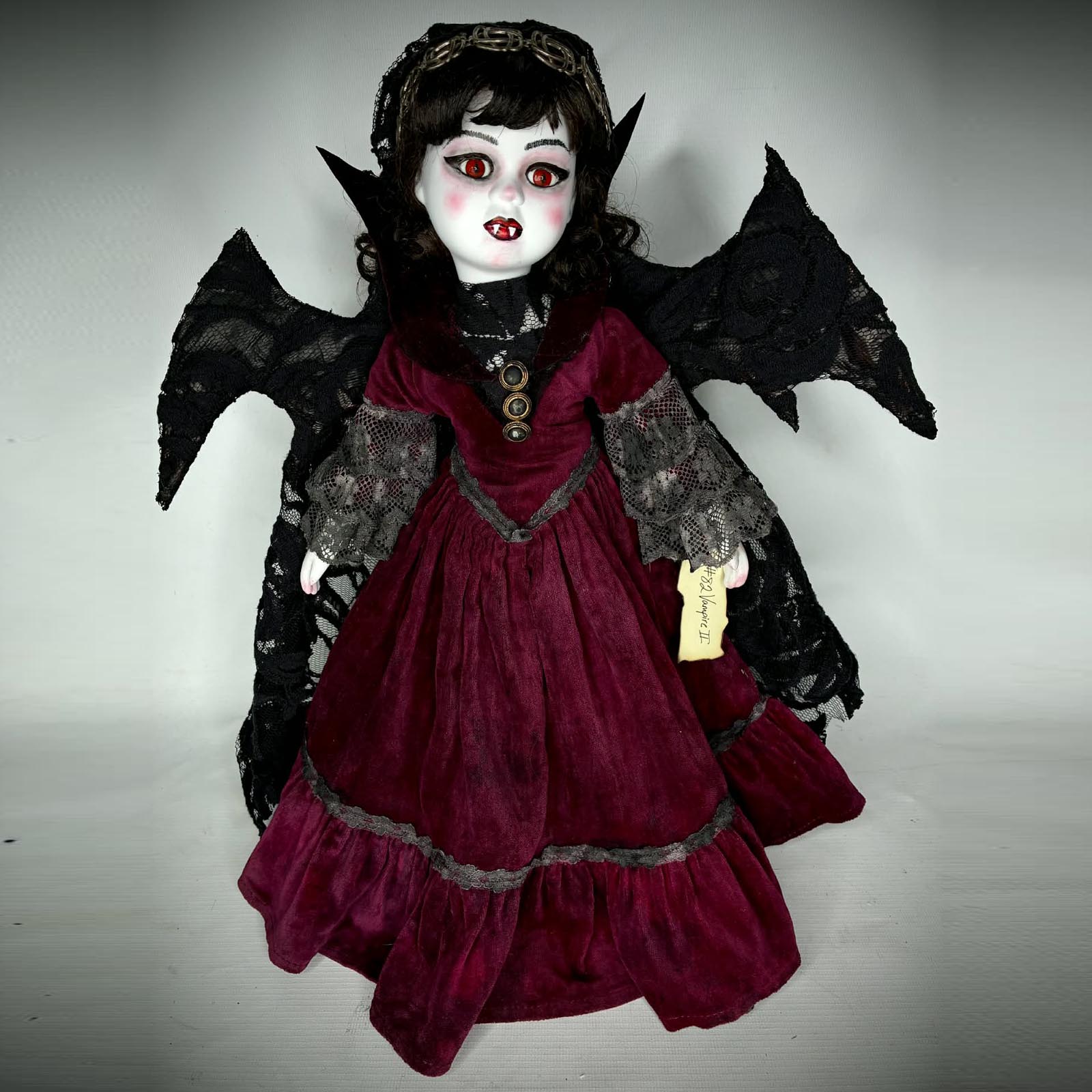 Creepy Vampire Doll Dark Art Collectible Handmade By Erika's Emporium